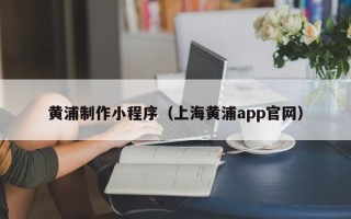 东营黄浦制作小程序（上海黄浦app官网）