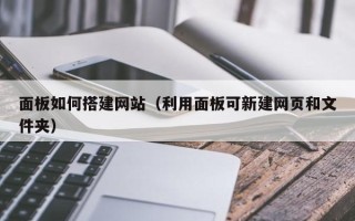 东营面板如何搭建网站（利用面板可新建网页和文件夹）