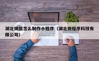东营湖北微信怎么制作小程序（湖北微程序科技有限公司）